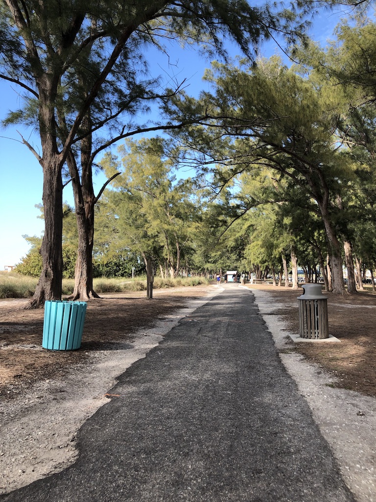 Scenic trail through Coquina Beach - Anna Maria Island for families.