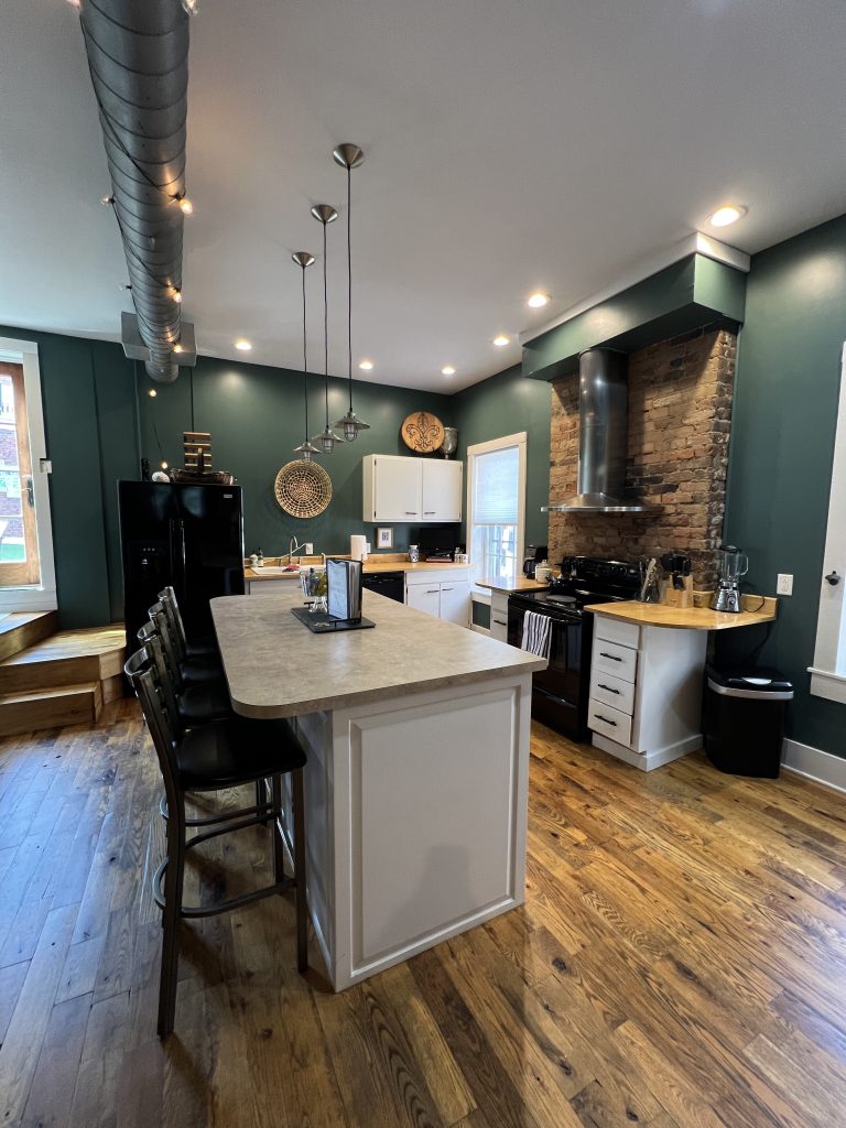 Kitchen in Downtown loft vacation rental, New Albany, IN