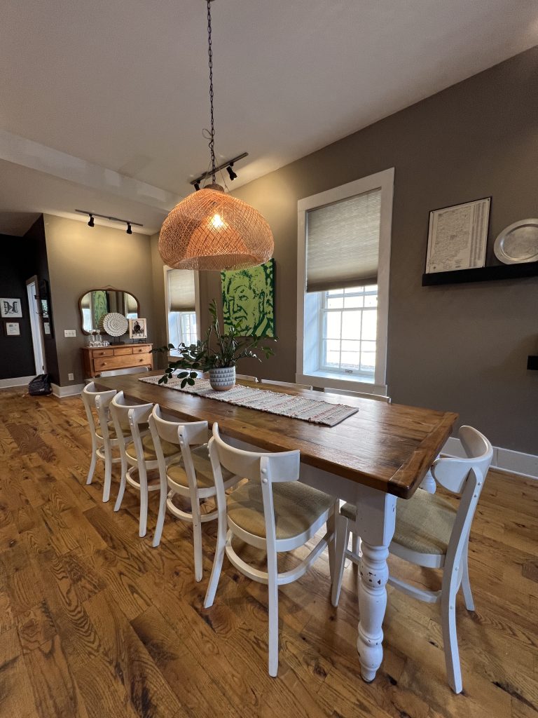 Dining Room at Downtown loft vacation rental, New Albany, IN