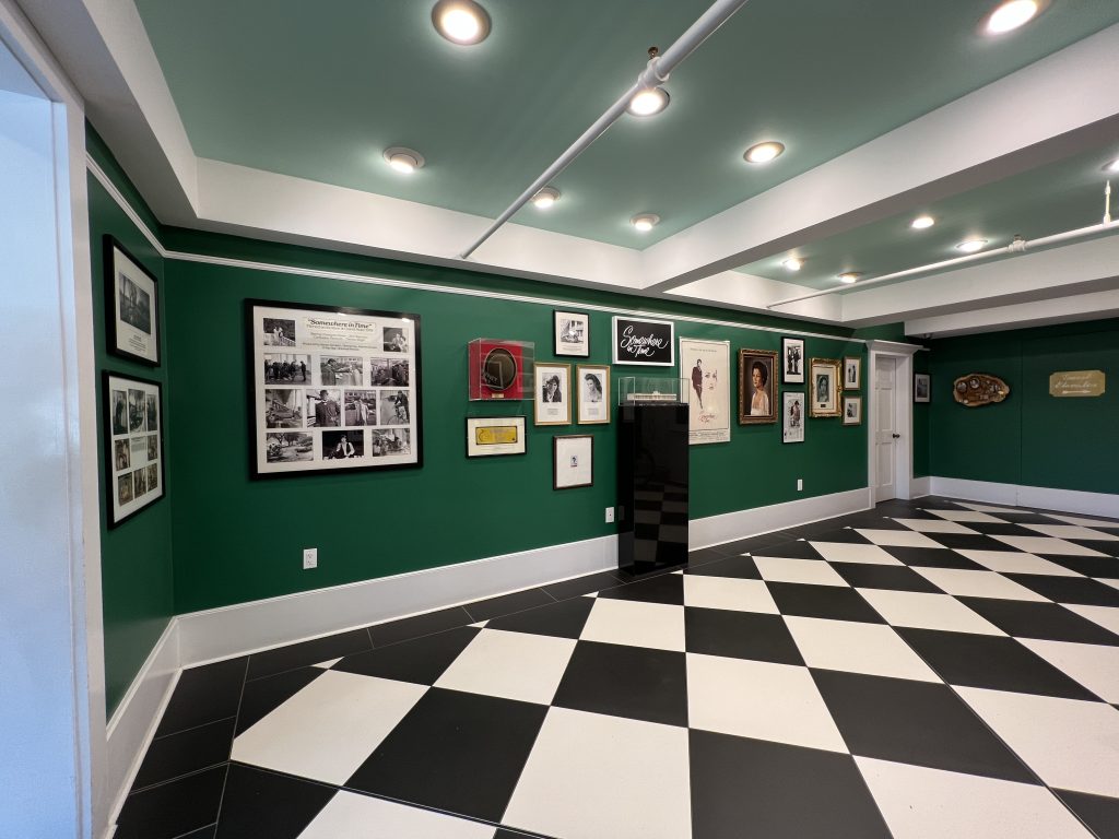 Interior memorabilia hall at the Grand Hotel