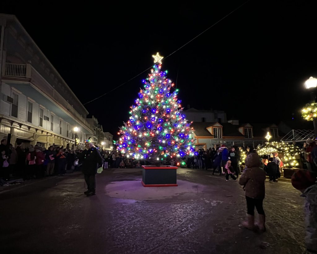 Christmas Tree Lighting Ceremony Mackinac Island 