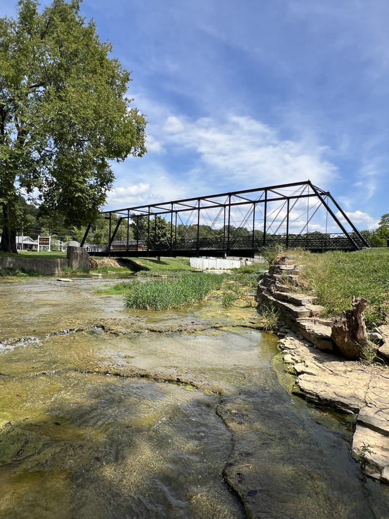 Rice Island bridge, Corydon Indiana 