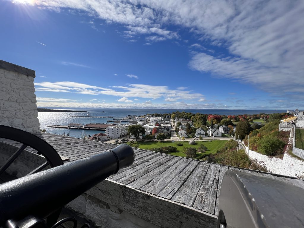 View from Fort Mackinac, Mackinac Island Michigan