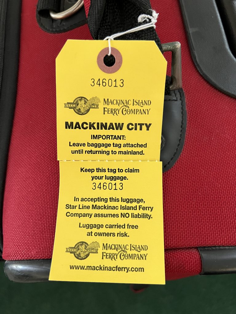 Luggage Tag, Mackinac Island